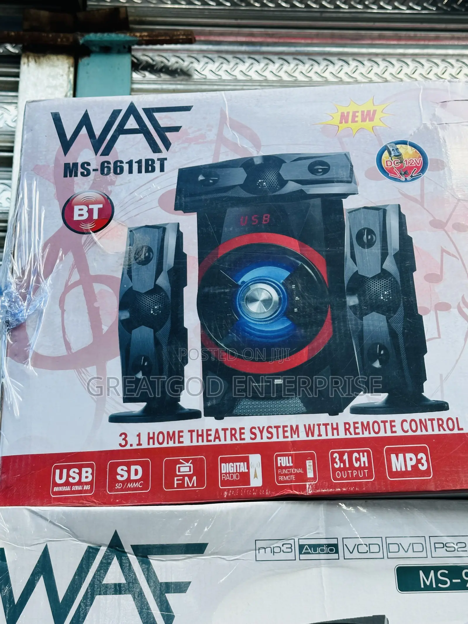 WAF MS-6611BT 3.1 Home Theatre System