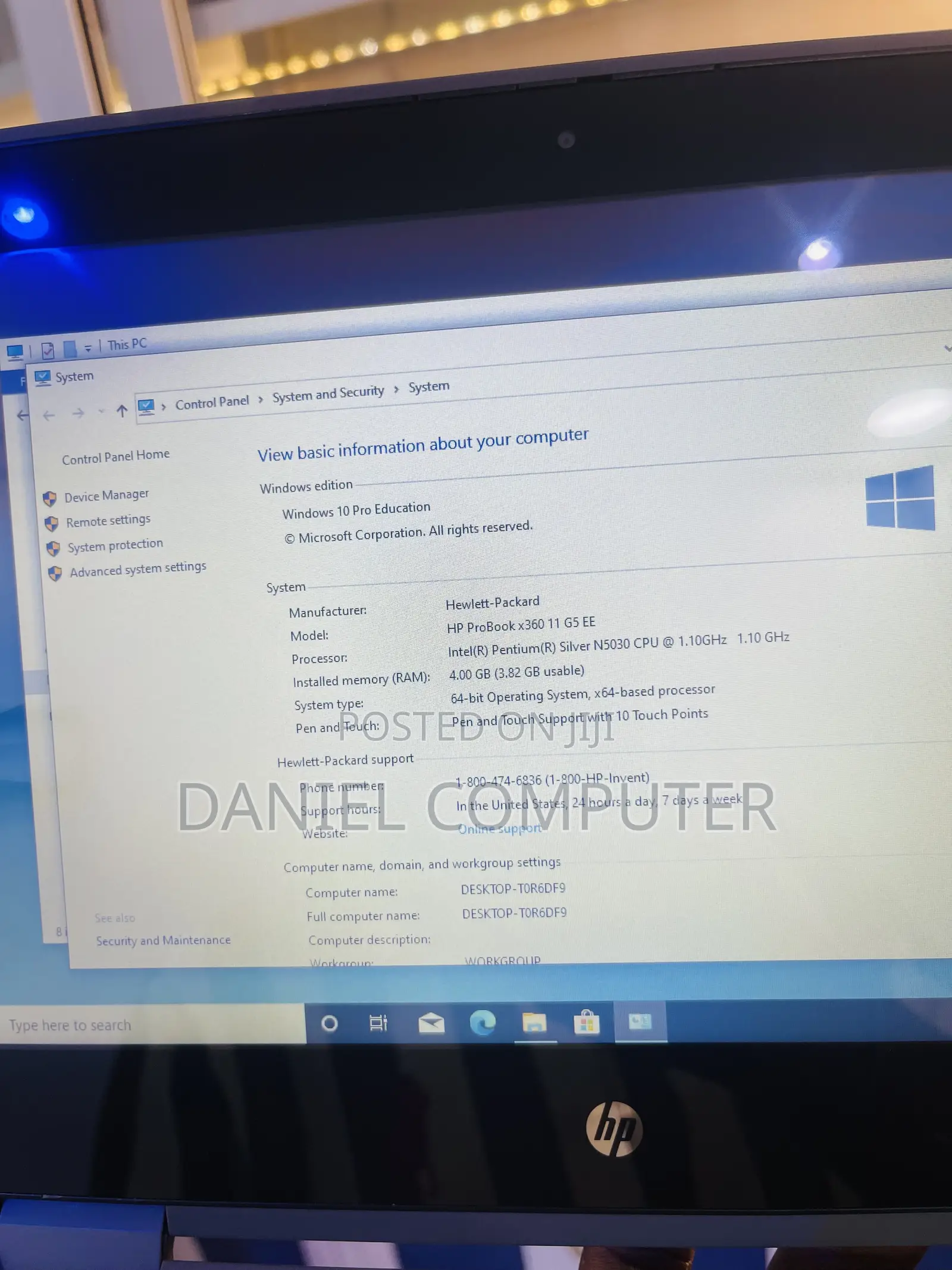 Laptop HP ProBook X360 11 G5 EE 4GB Intel Pentium SSD 128GB