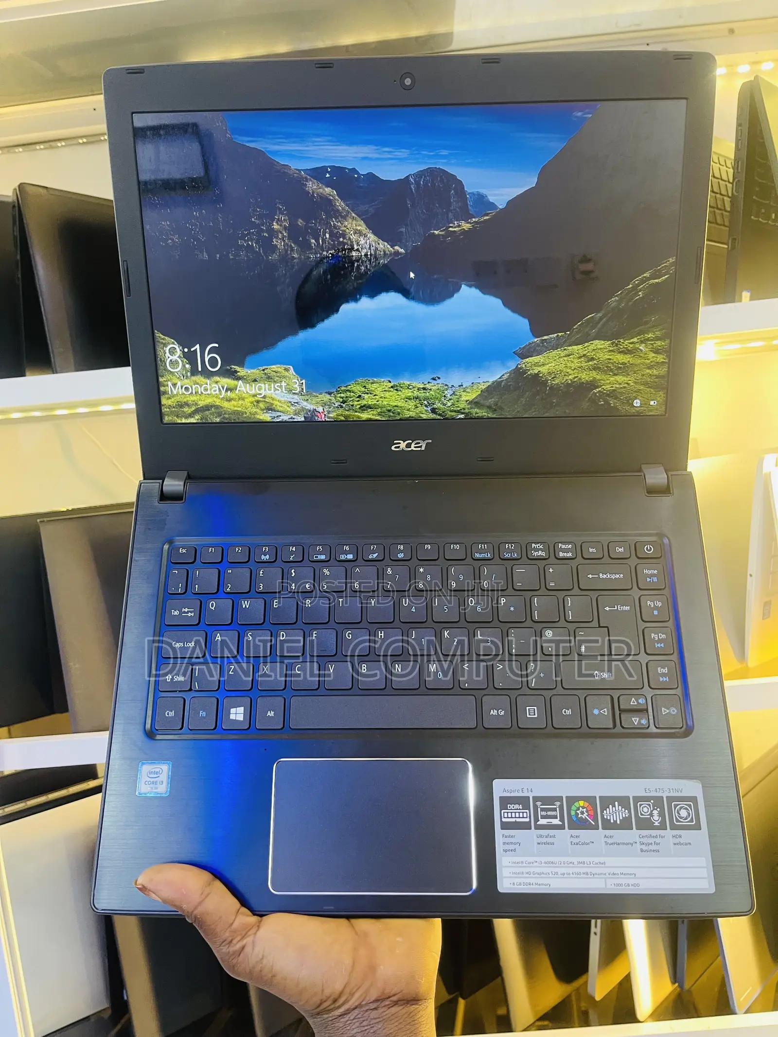 Laptop Acer Aspire E5-475 8GB Intel Core i3 HDD 1T