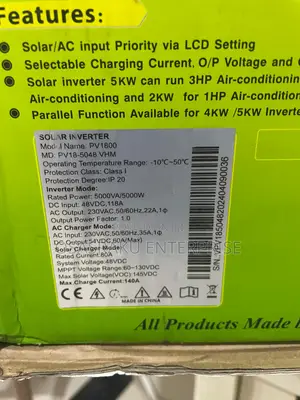 48v 5kw 145voc Must Hybrid Inverter