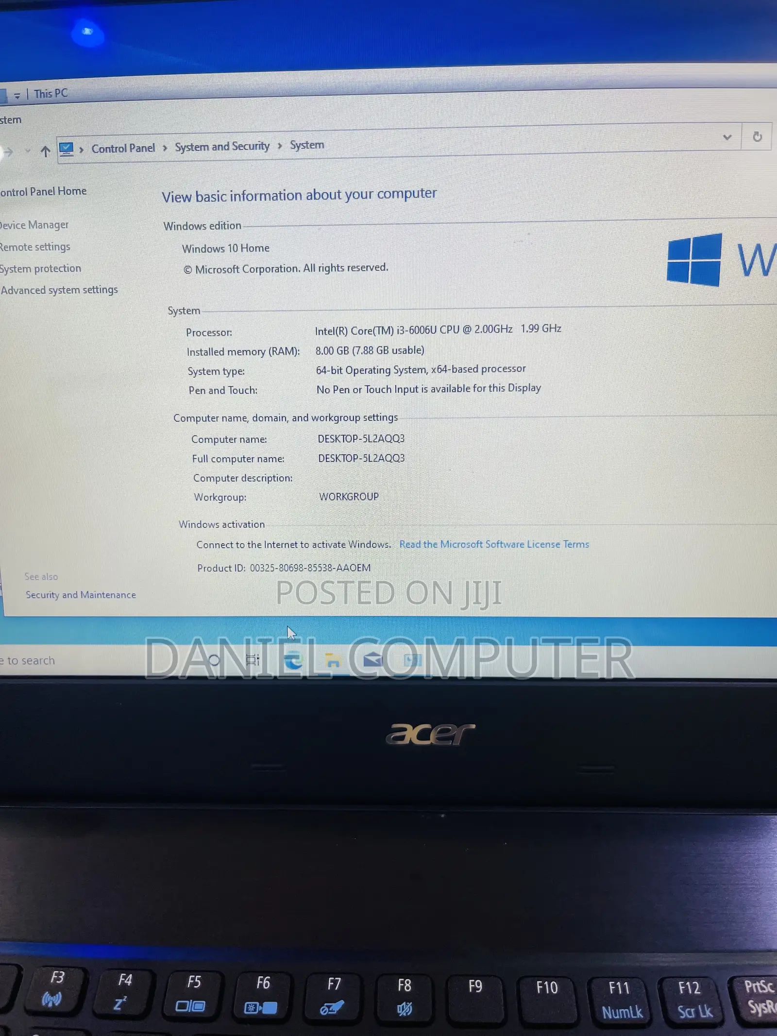 Laptop Acer Aspire E5-475 8GB Intel Core i3 HDD 1T