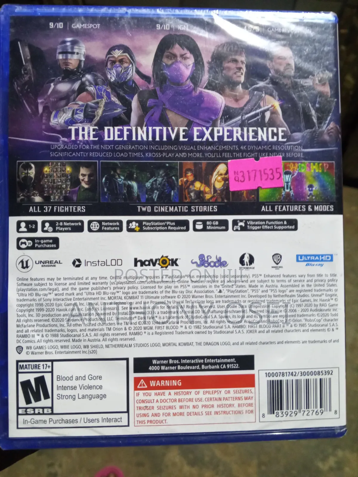 PS5 Mortal Kombat 11 Ultimate Edition &GTA 5 PS5 - GRAND THEFT AUTO V