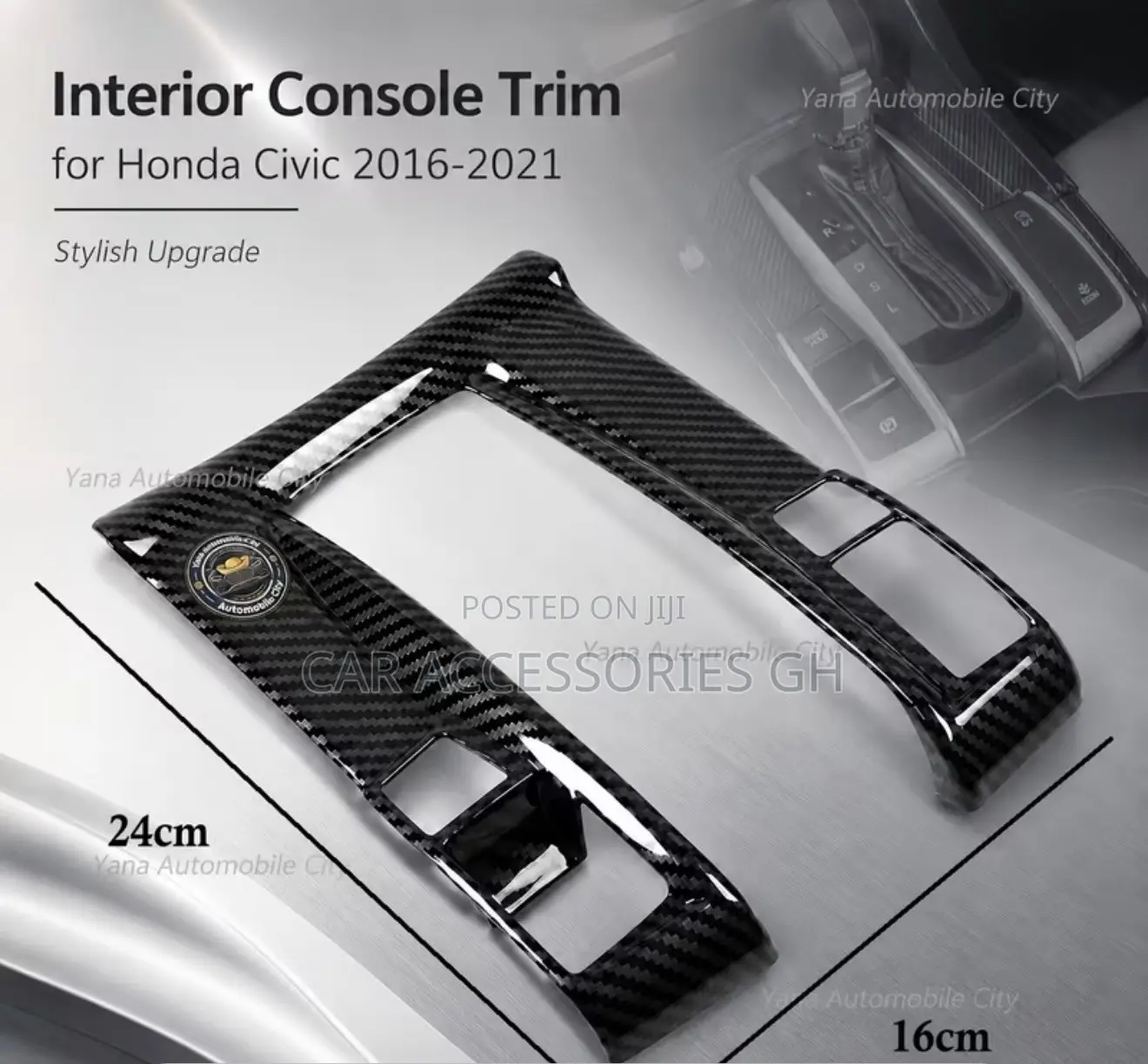 Premium Carbon Fiber Gear Shift Console Trim