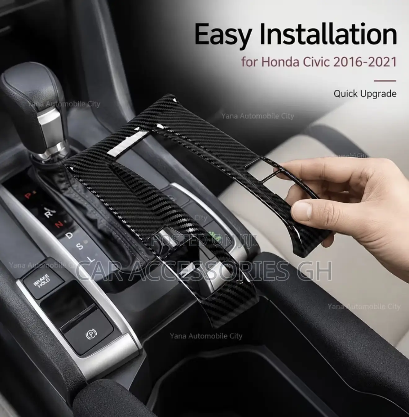 Premium Carbon Fiber Gear Shift Console Trim