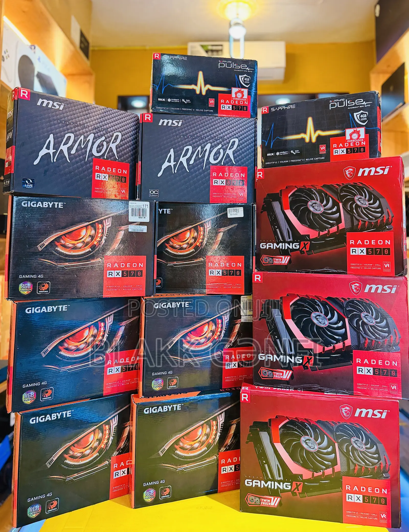 Msi, Gigabyte & Sapphire RX 570 4gb RGB Cards