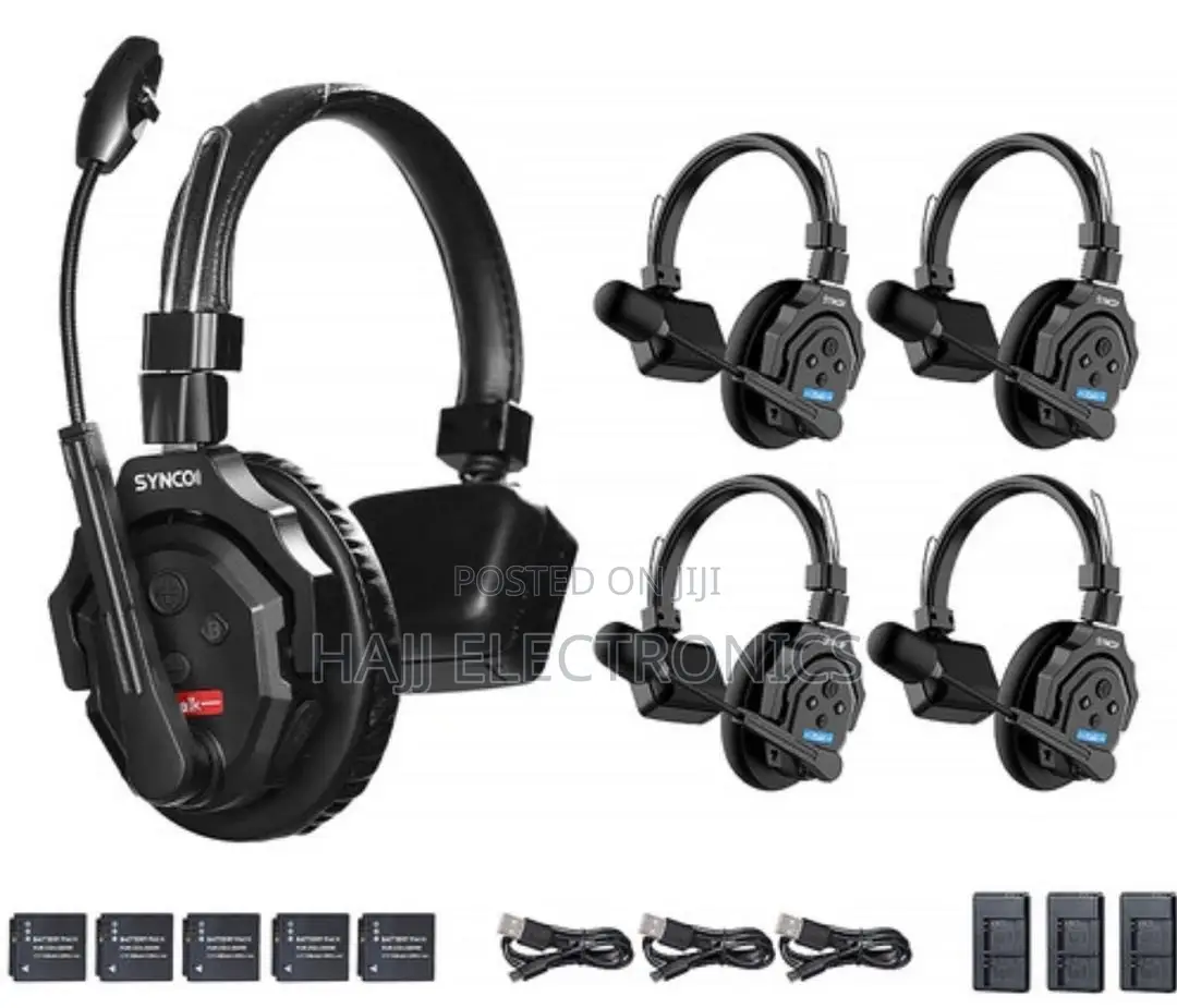 Synco Xtalk Wireless Intercom Headset System 5 in 1