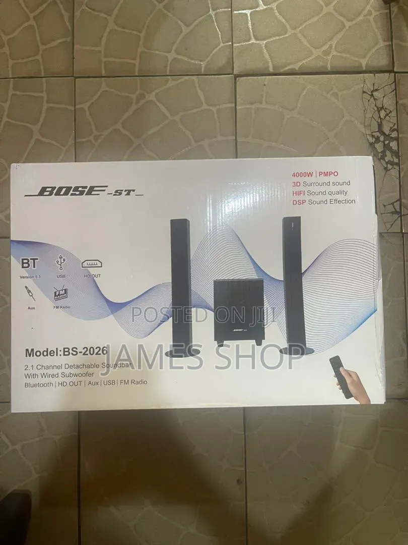 Boss Soundbar and Wired Subwoofer