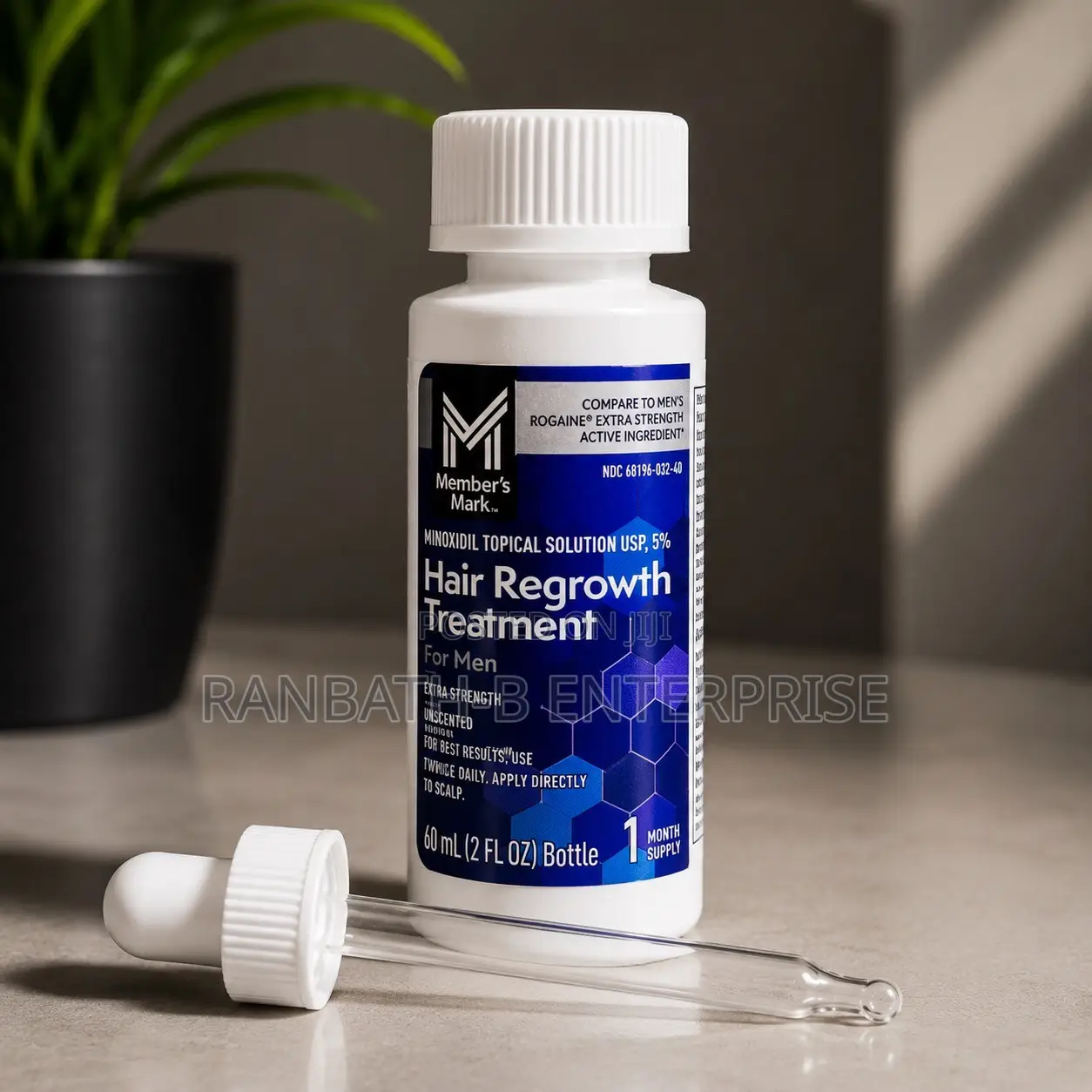 Member’s Mark 5% Minoxidil Hair Regrowth Treatment | 1 Month Supply