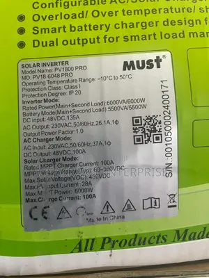 48V 6kW MUST Pro Hybrid Inverter