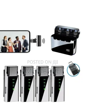 4-in-1 Wireless Lavalier Microphone for Android & iPhone