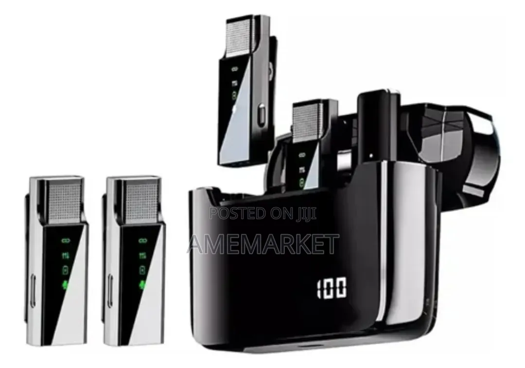 4-in-1 Wireless Lavalier Microphone for Android & iPhone