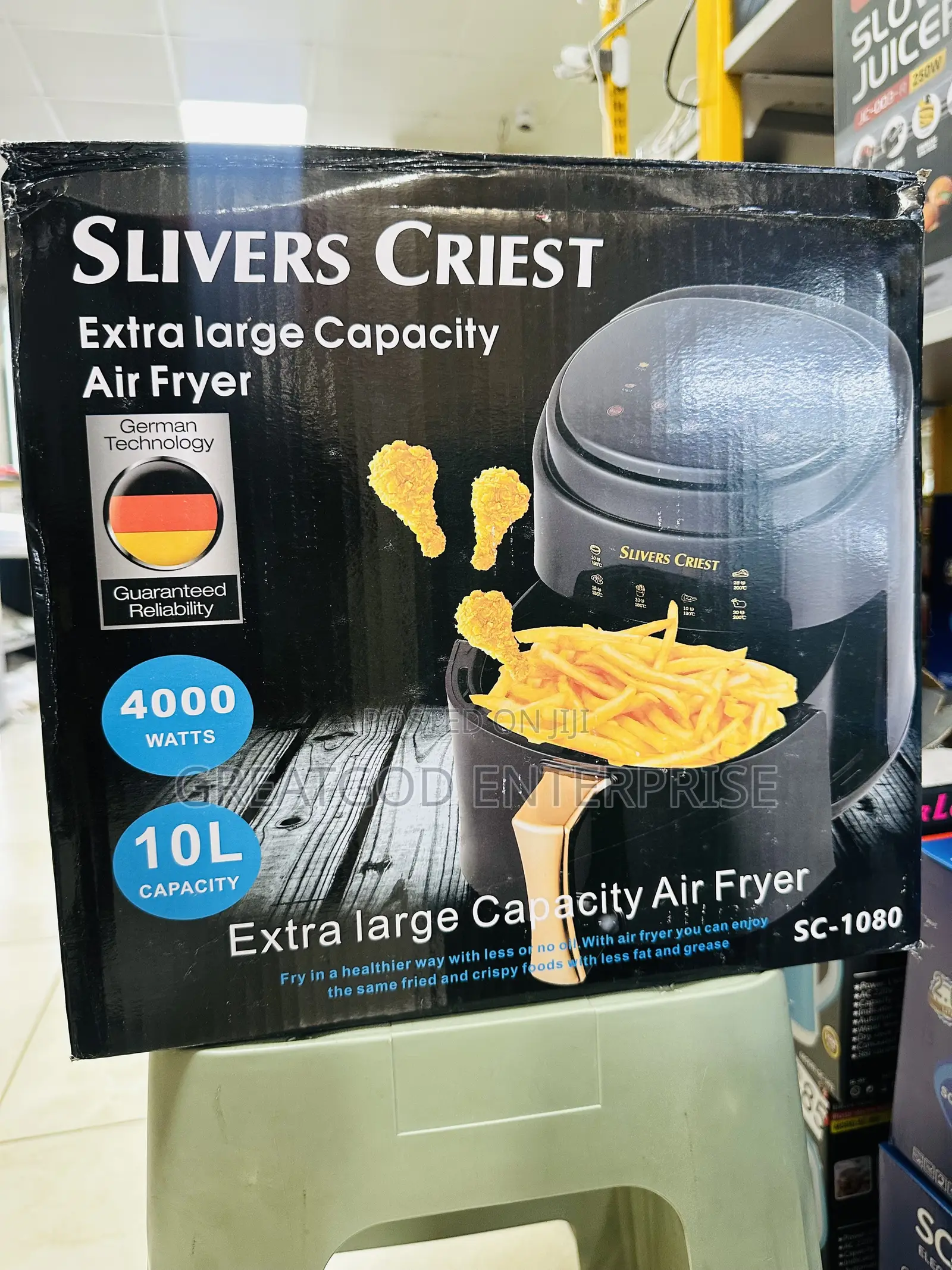 Slivers Criest / Silver Crest 10L Extra Large Capacity Air Fryer