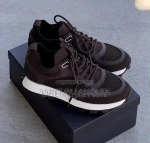 Bruno Renzoni Mesh and Leather Sneakers in Brown