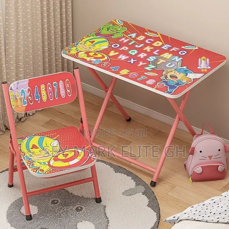 Foldable Kids Study Table & Chair
