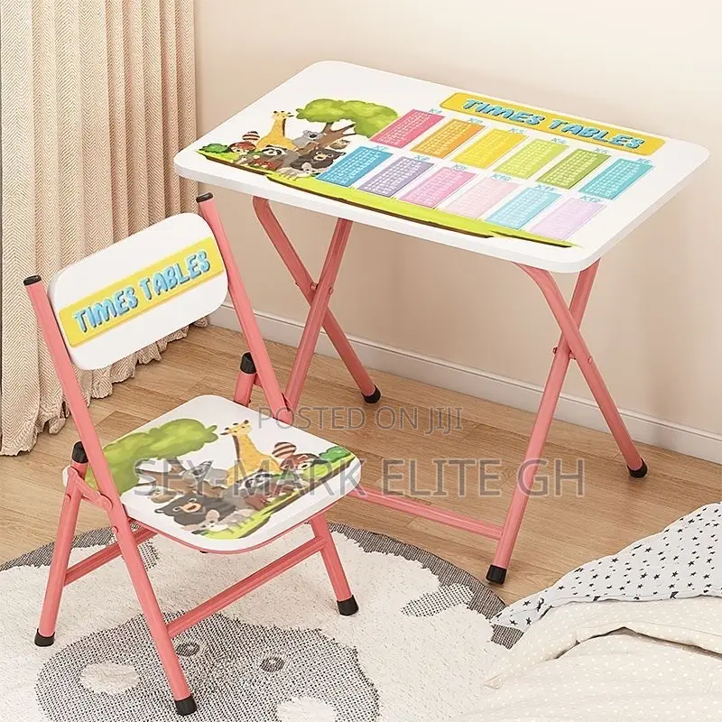 Foldable Kids Study Table & Chair