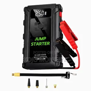 Car Jump Starter + Air Compressor — 2-in-1 Emergency Power!