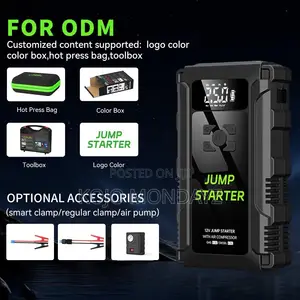 Car Jump Starter + Air Compressor — 2-in-1 Emergency Power!