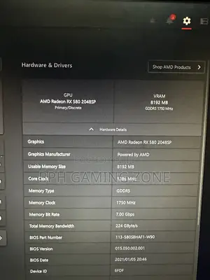 XFX Amd Radeon Rx 580 2048sp 8gb Gddr5