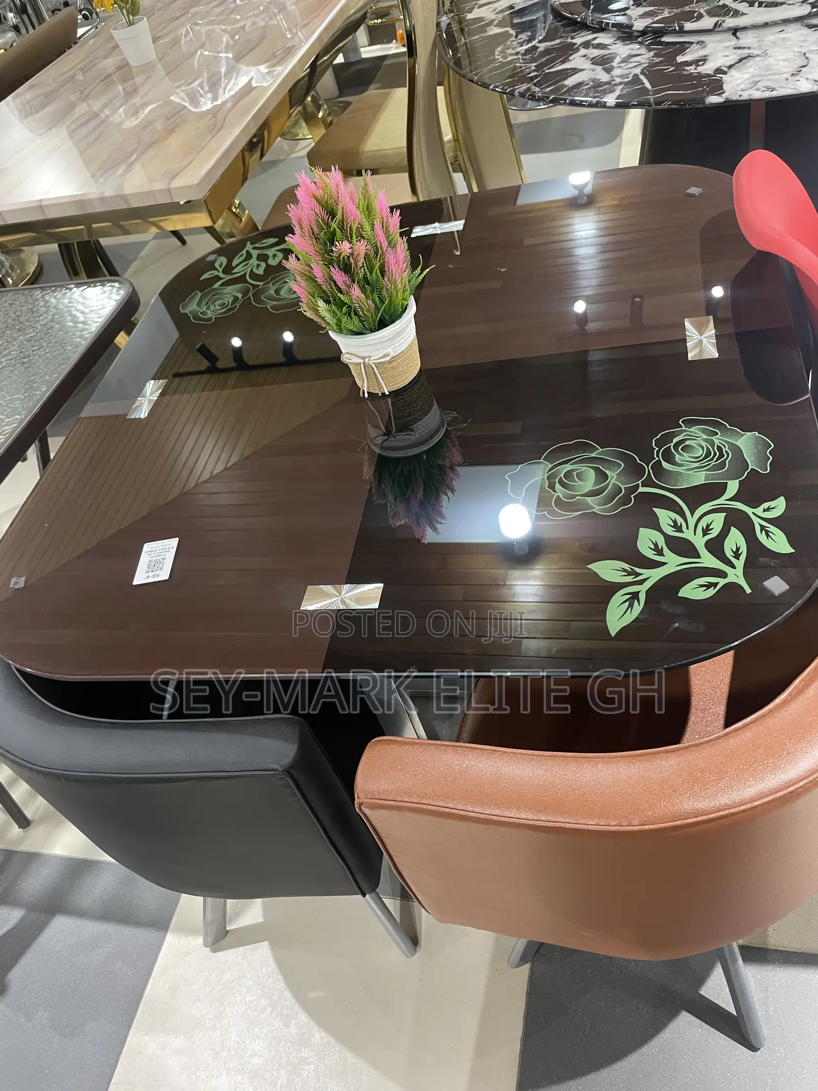 Stylish Glass Dinning Table Set(4 Seater)