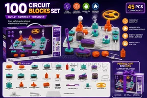 45pcs Electronic Circuit Stem Learning Kit – 100 Circuit Gameplay