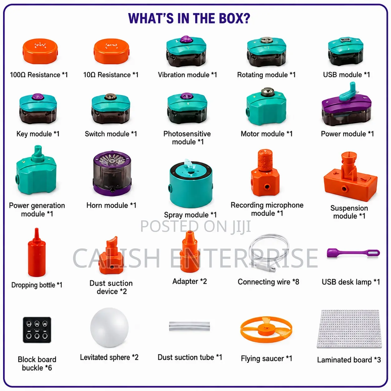 45pcs Electronic Circuit Stem Learning Kit – 100 Circuit Gameplay