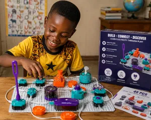 45pcs Electronic Circuit Stem Learning Kit – 100 Circuit Gameplay