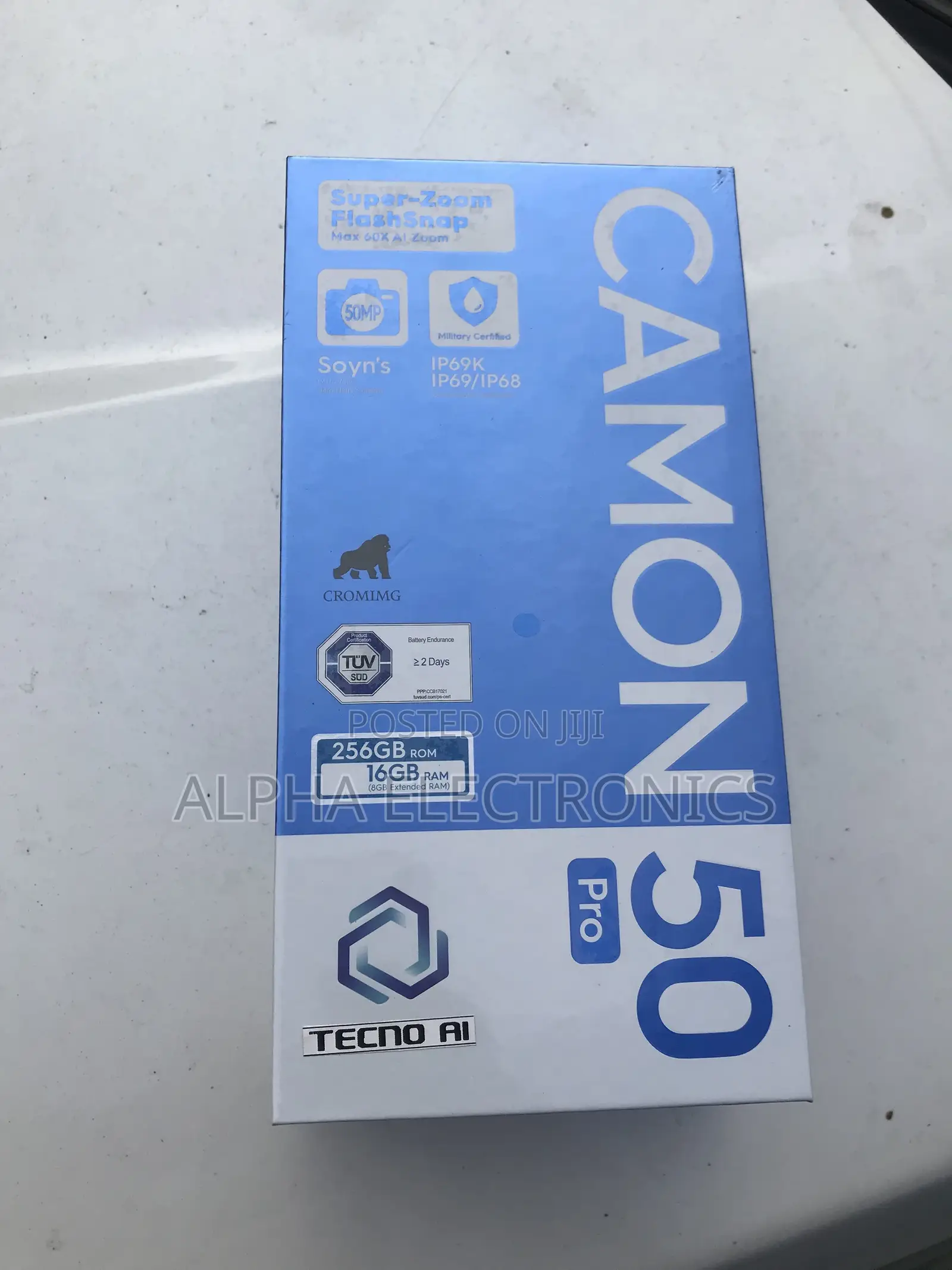 New Tecno Camon 50 Pro 256 GB Black