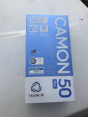 New Tecno Camon 50 Pro 256 GB Black