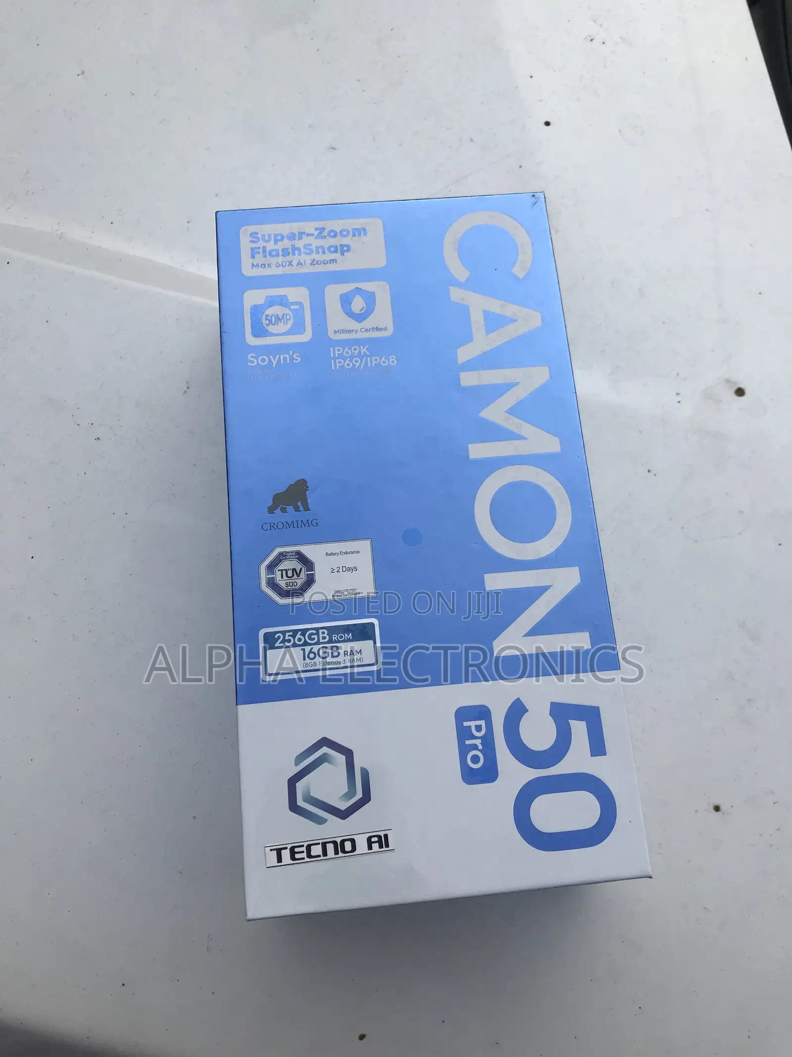 New Tecno Camon 50 Pro 256 GB Black
