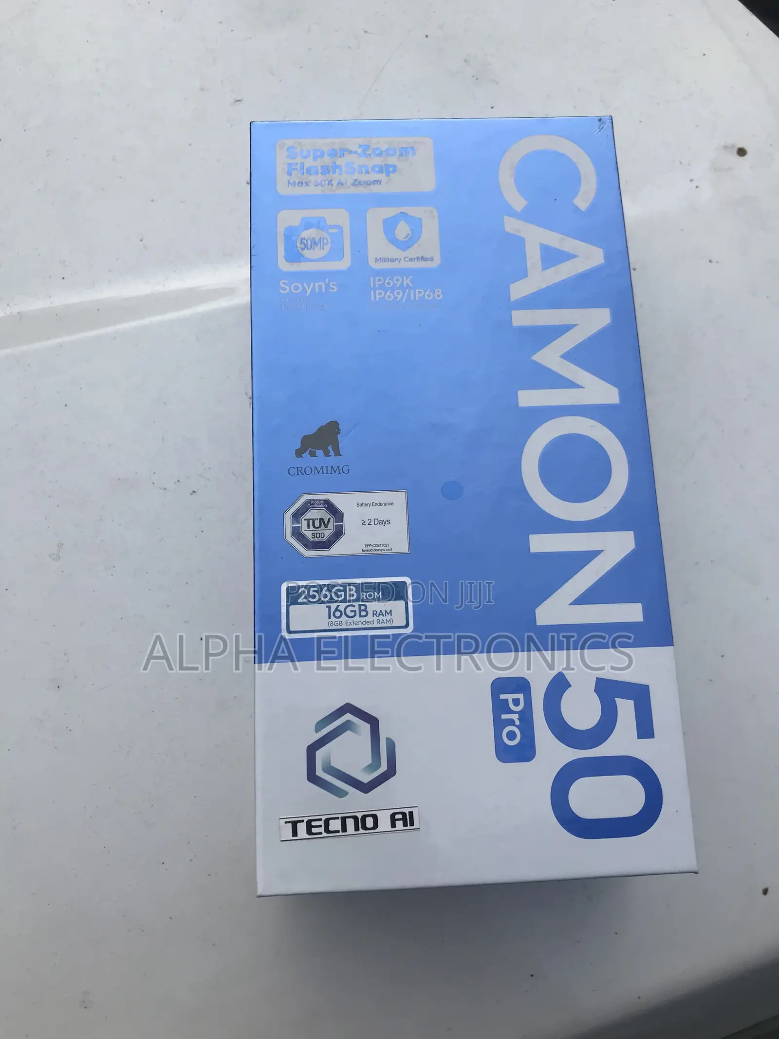 New Tecno Camon 50 Pro 256 GB Black