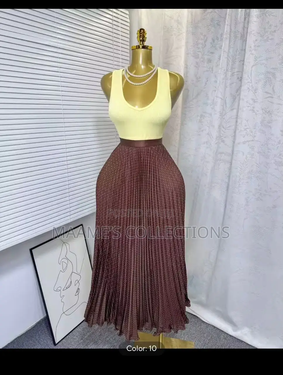 Women’s Pleated Maxi Skirt