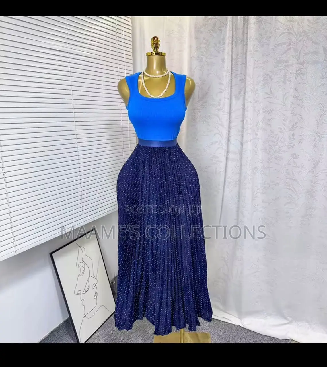 Women’s Pleated Maxi Skirt