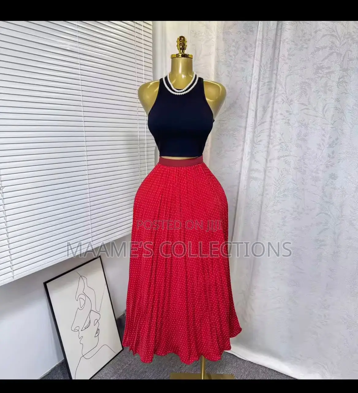 Women’s Pleated Maxi Skirt