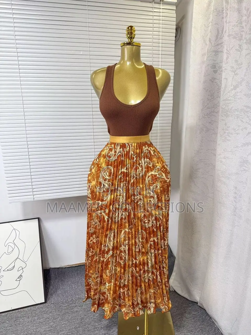 Women’s Pleated Maxi Skirt