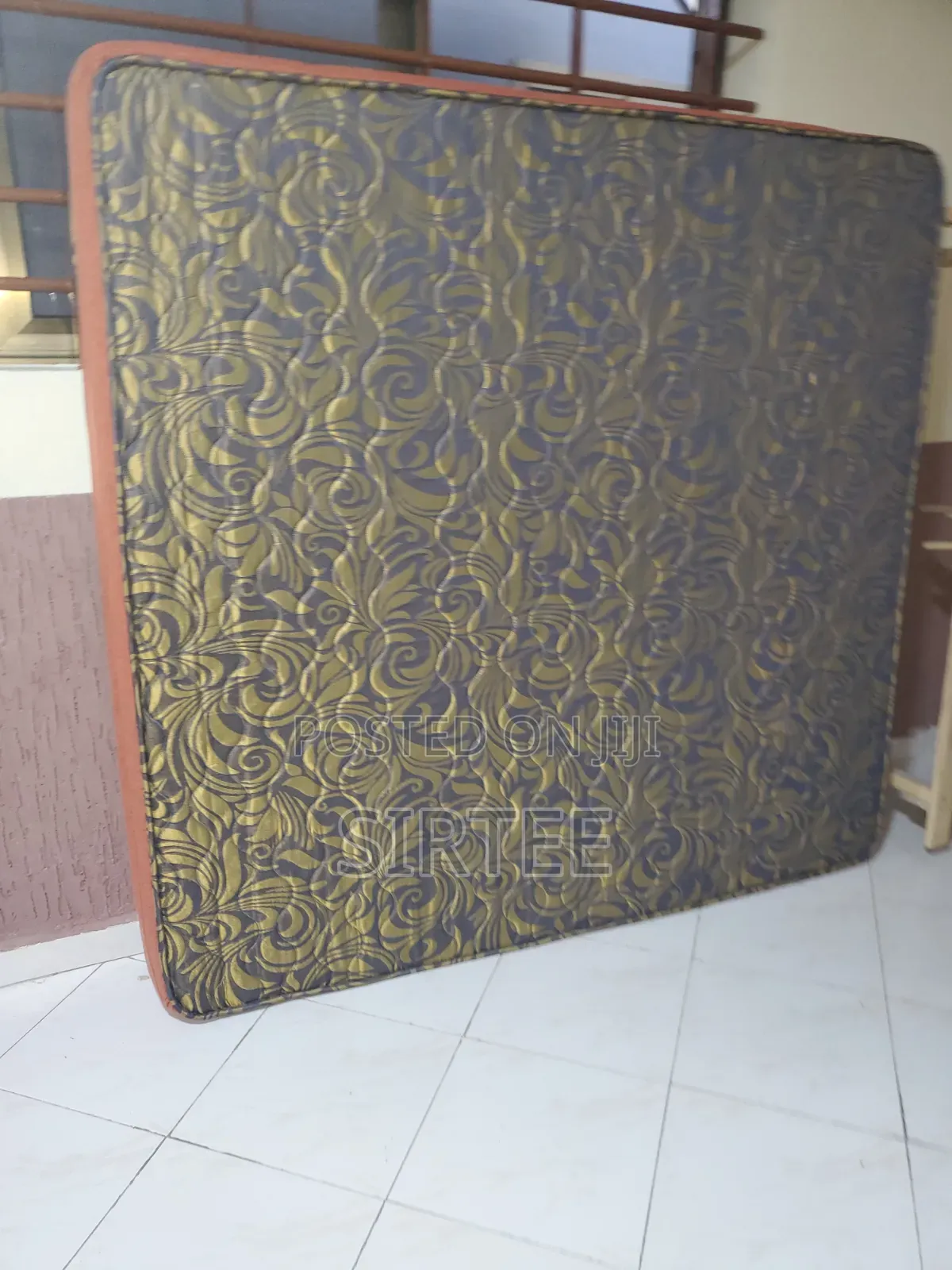 African Queen Bed,Mattress, Side Table-Relocation Sale.