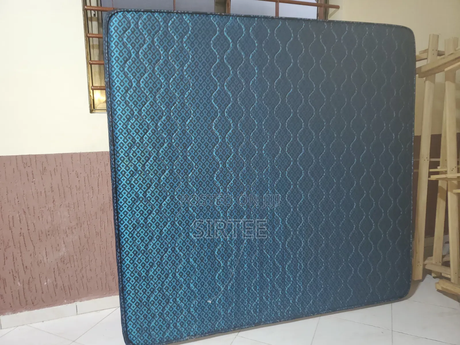 African Queen Bed,Mattress, Side Table-Relocation Sale.