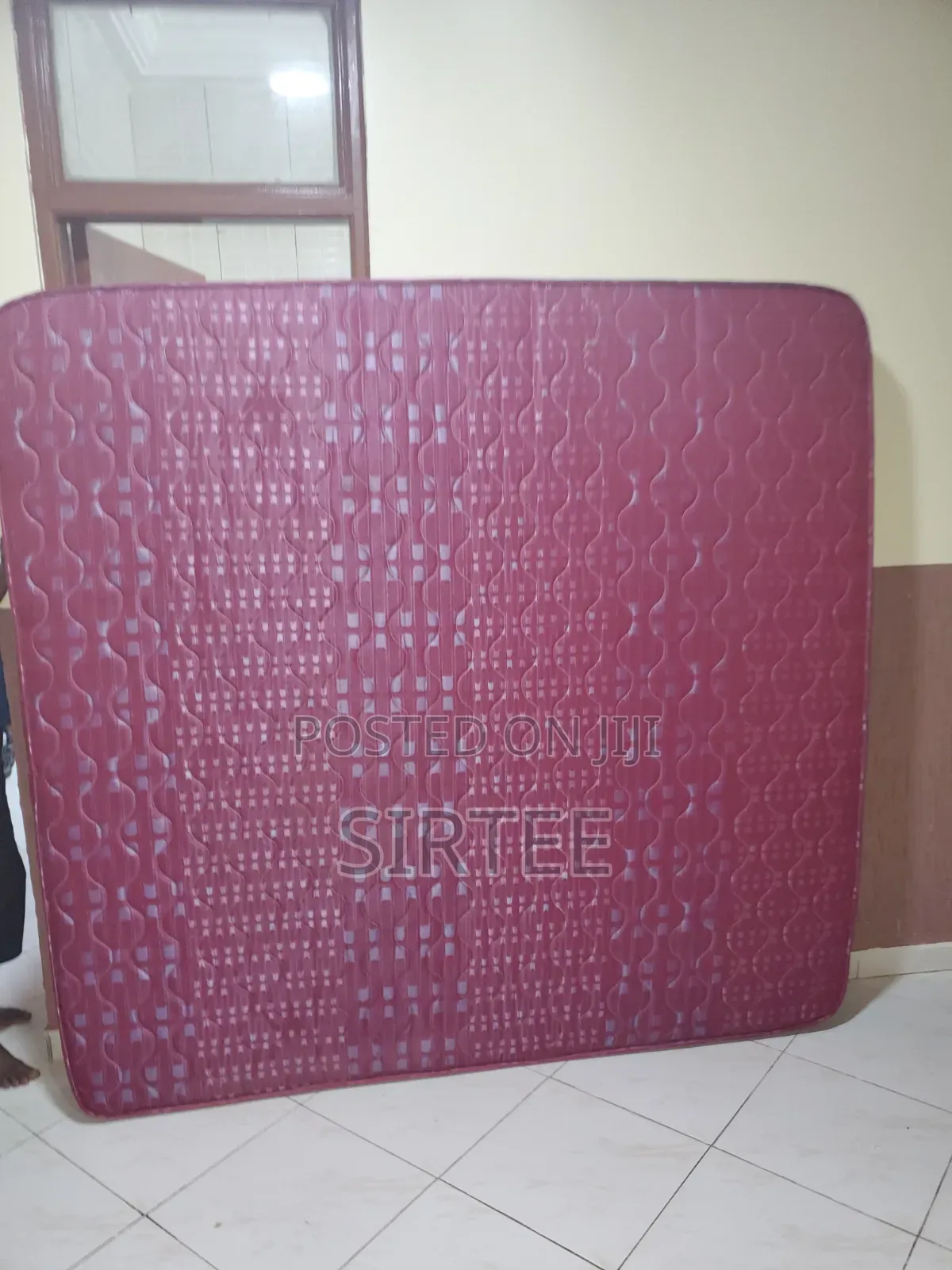 African Queen Bed,Mattress, Side Table-Relocation Sale.