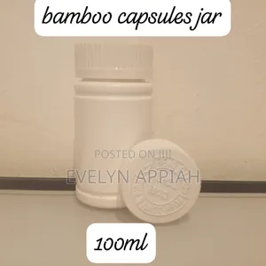 100ml Bamboo Capsules Container
