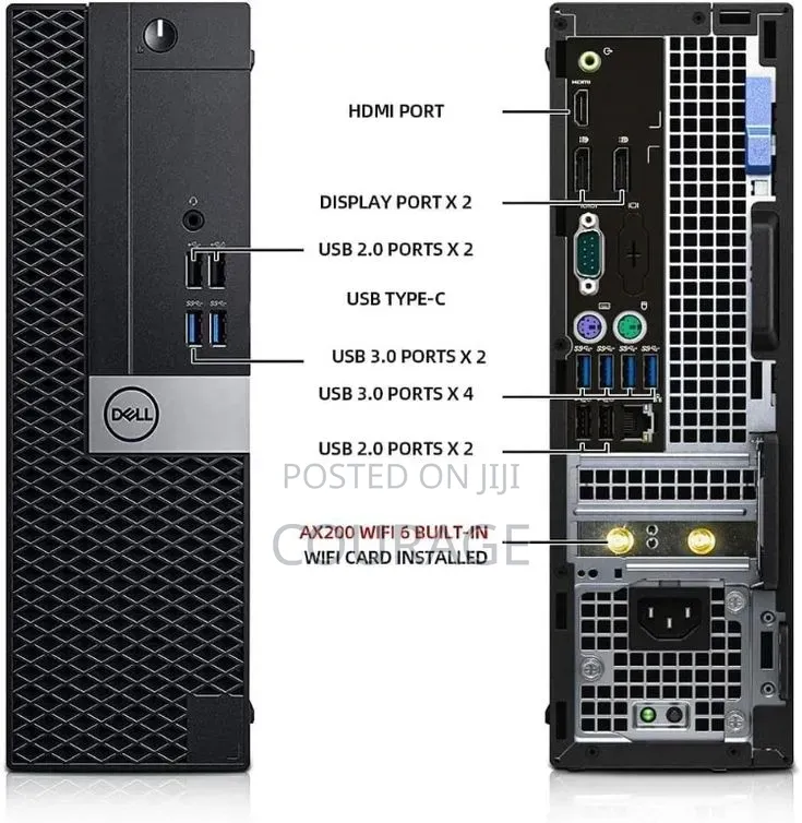Desktop Computer Dell Optiplex 5040 8GB Intel Core i7 SSD 128GB