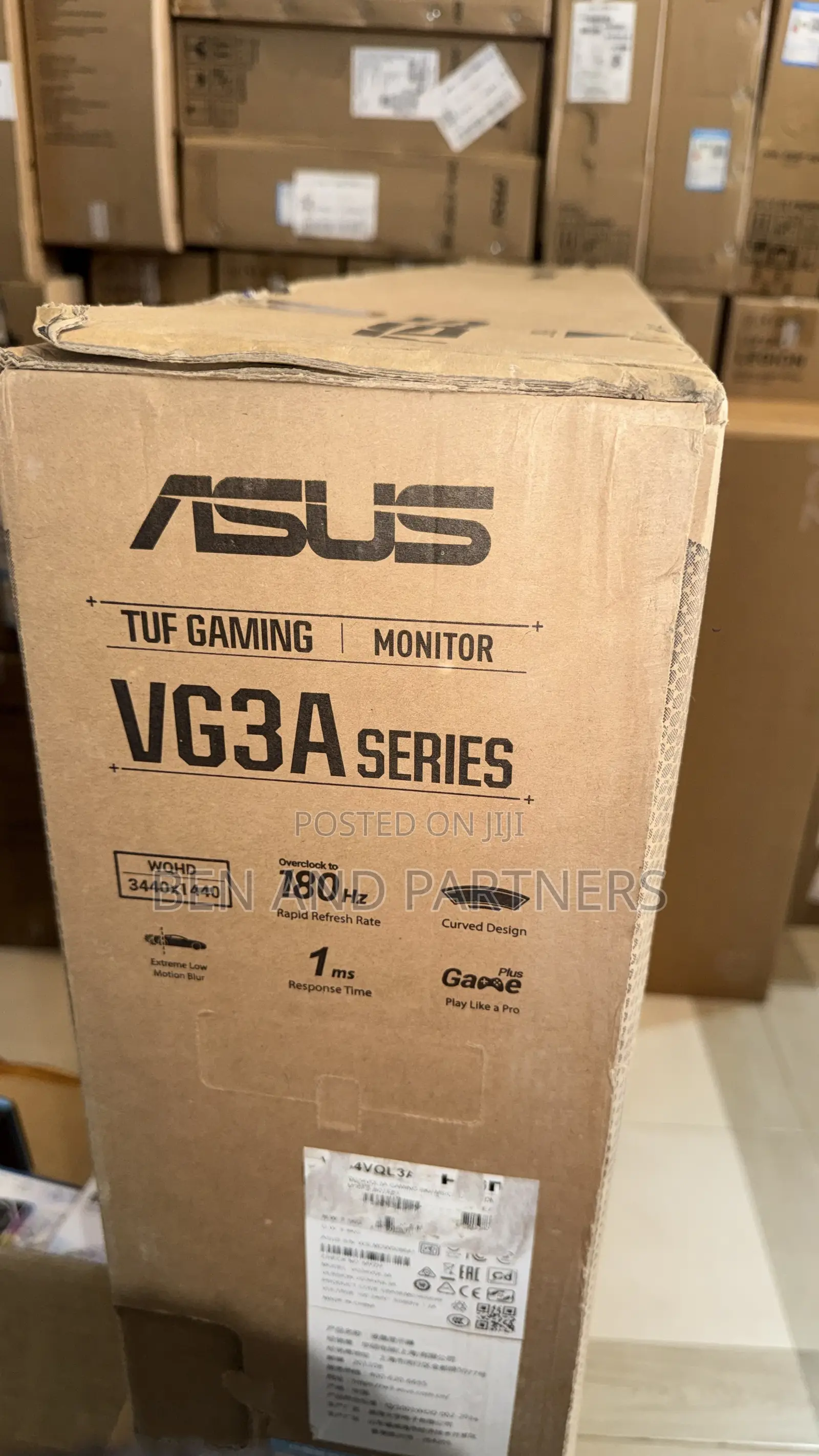 ASUS Tuf 34”, Wqhd, 180hz, 1ms, Hdr, Curved Gaming Monitor