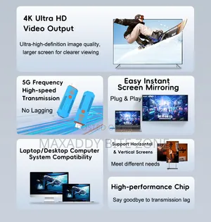 50M 4K 30Hz Wireless HDMI-Compatible Transmitter Receiver 5G No WiFi