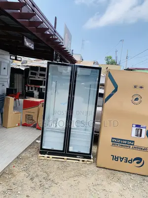 Fabulous PVC-801-27AA Pearl 690-Liter 2 Door Glass Display Fridge