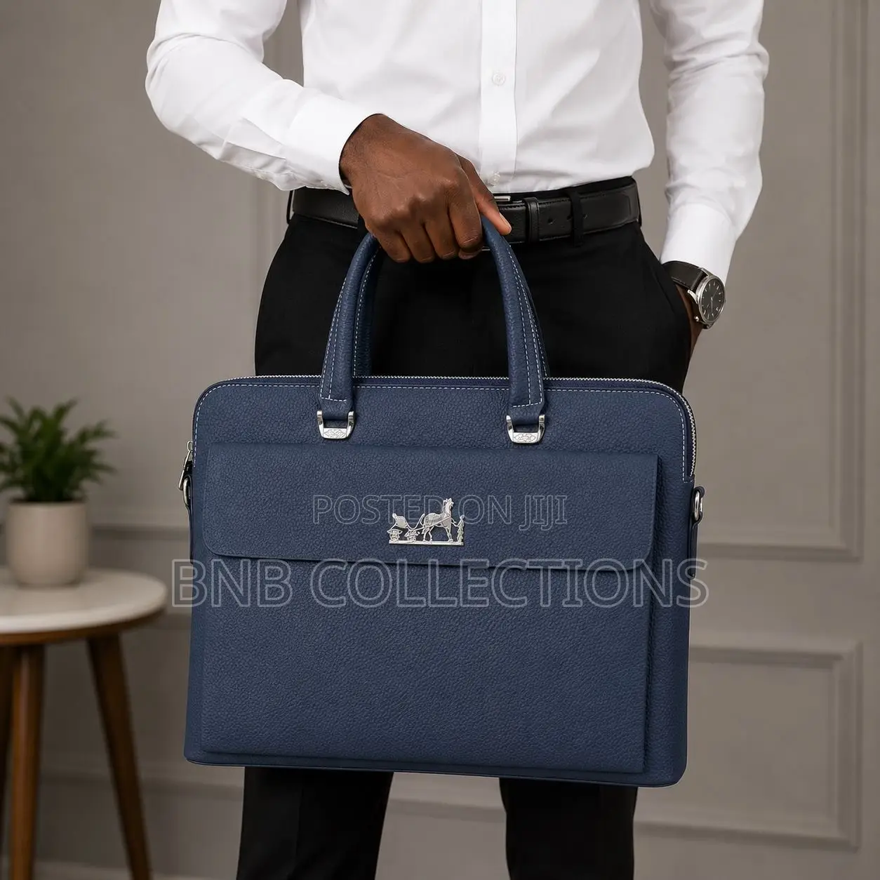 Mont Blanc Executive Corporate Leather Briefcase Office Laptop Bag