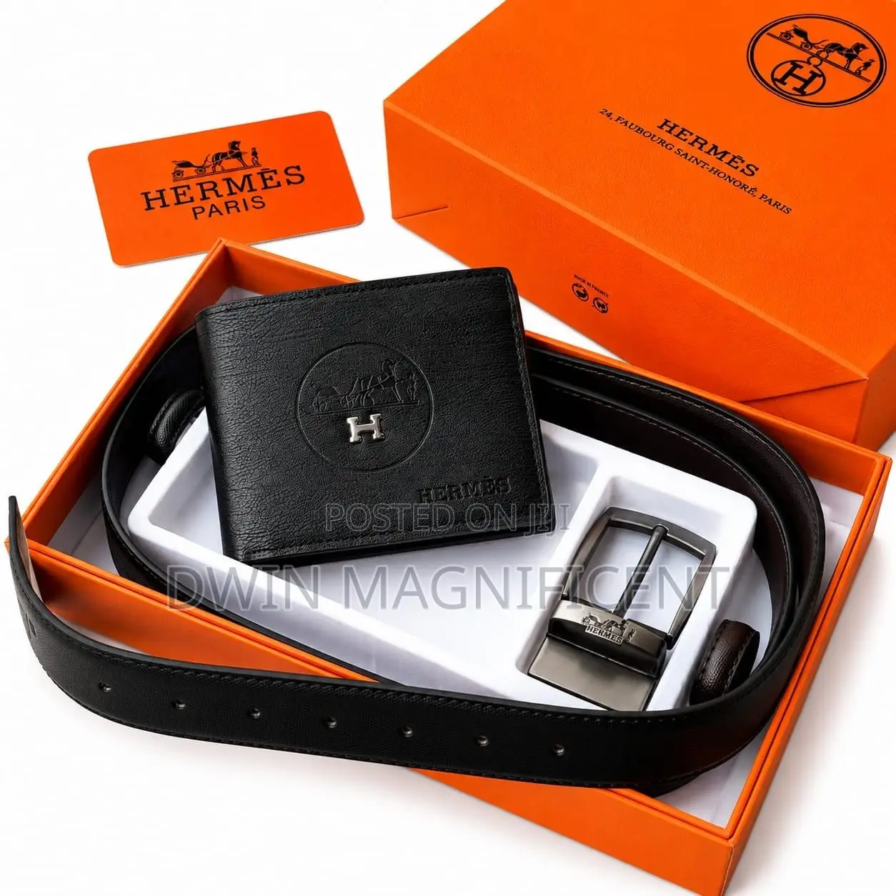Special Hermes Wallet + -Belt