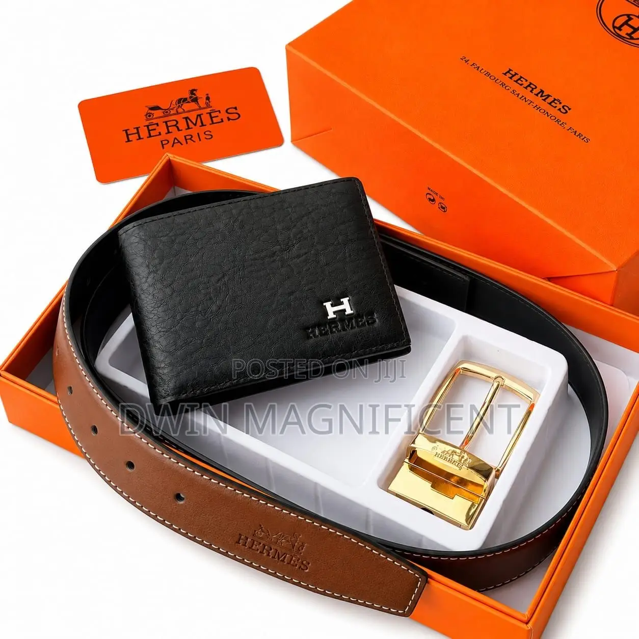 Special Hermes Wallet + -Belt