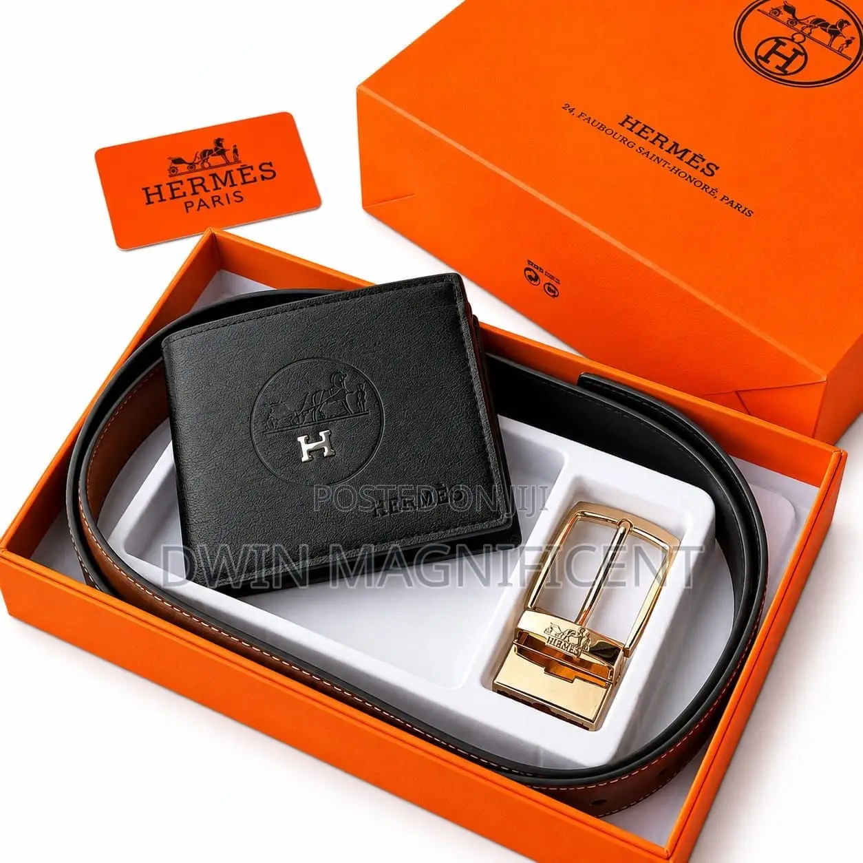 Special Hermes Wallet + -Belt