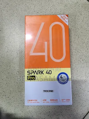 New Tecno Spark 40 Pro 256 GB Black