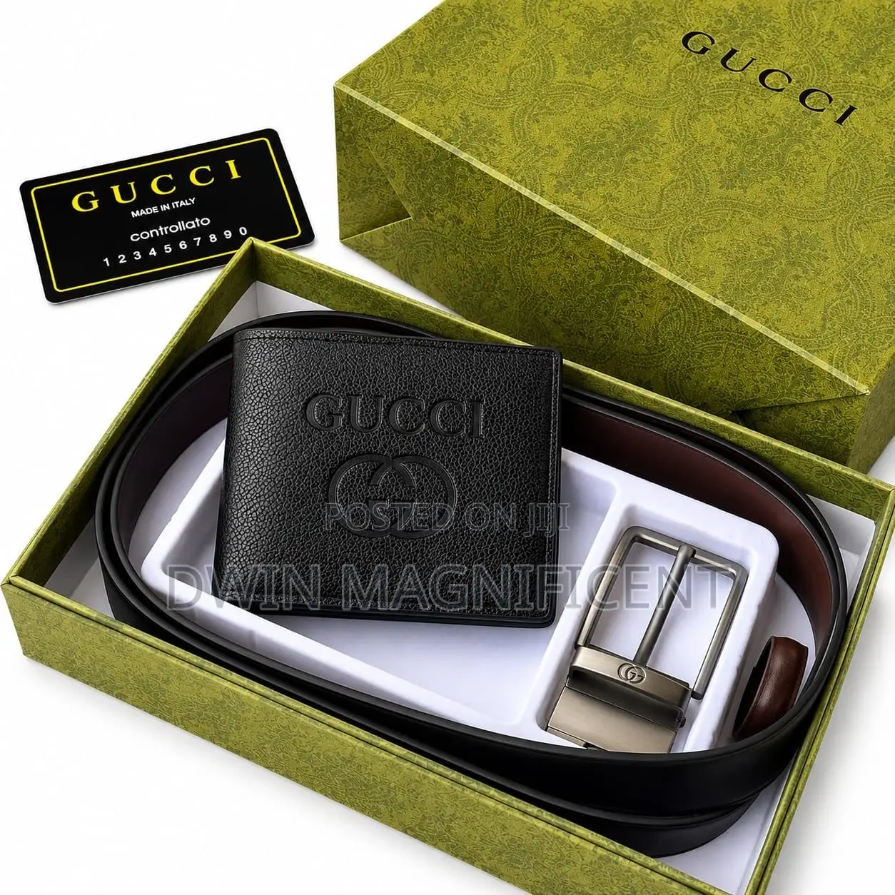 Special Gucci Wallet + Belt
