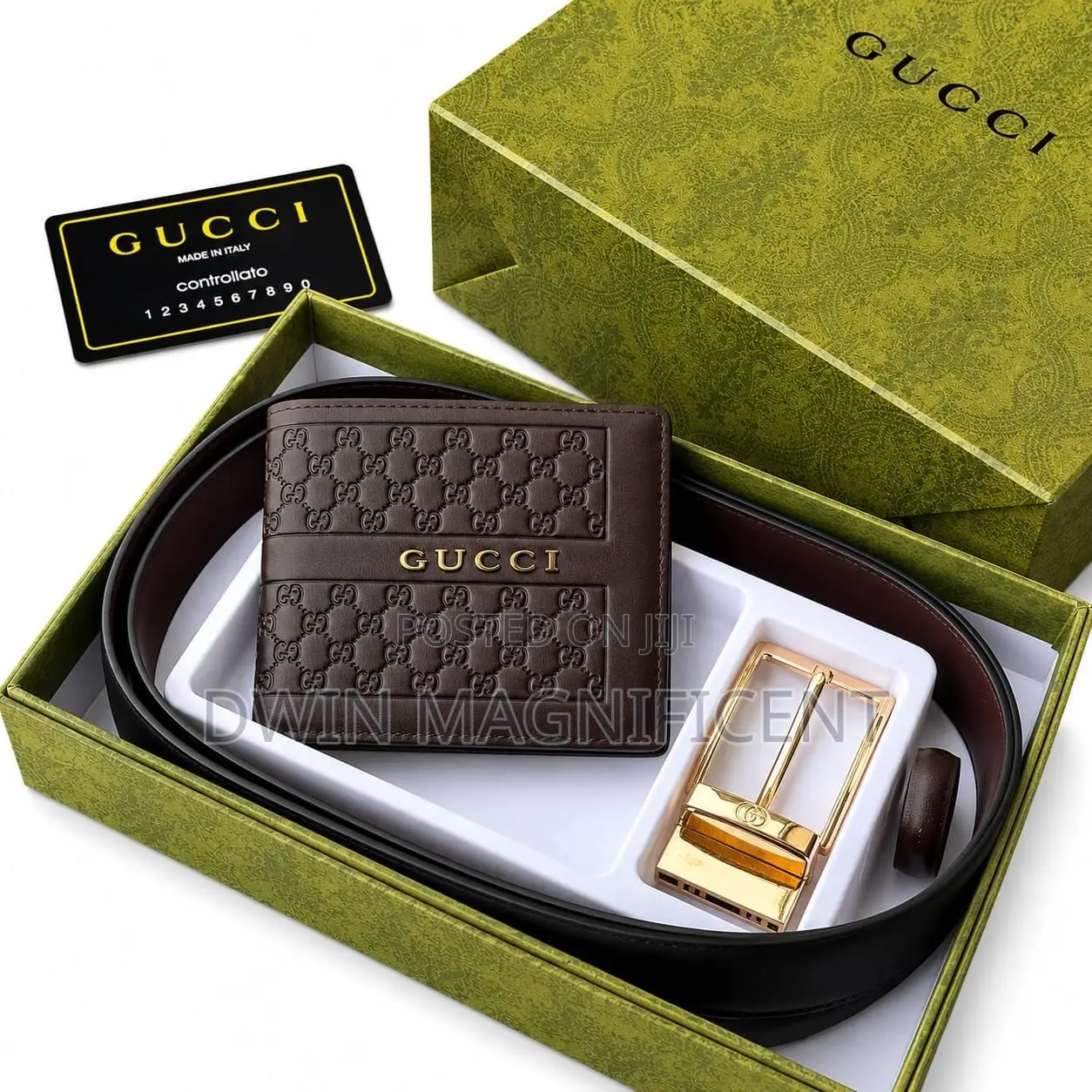 Special Gucci Wallet + Belt