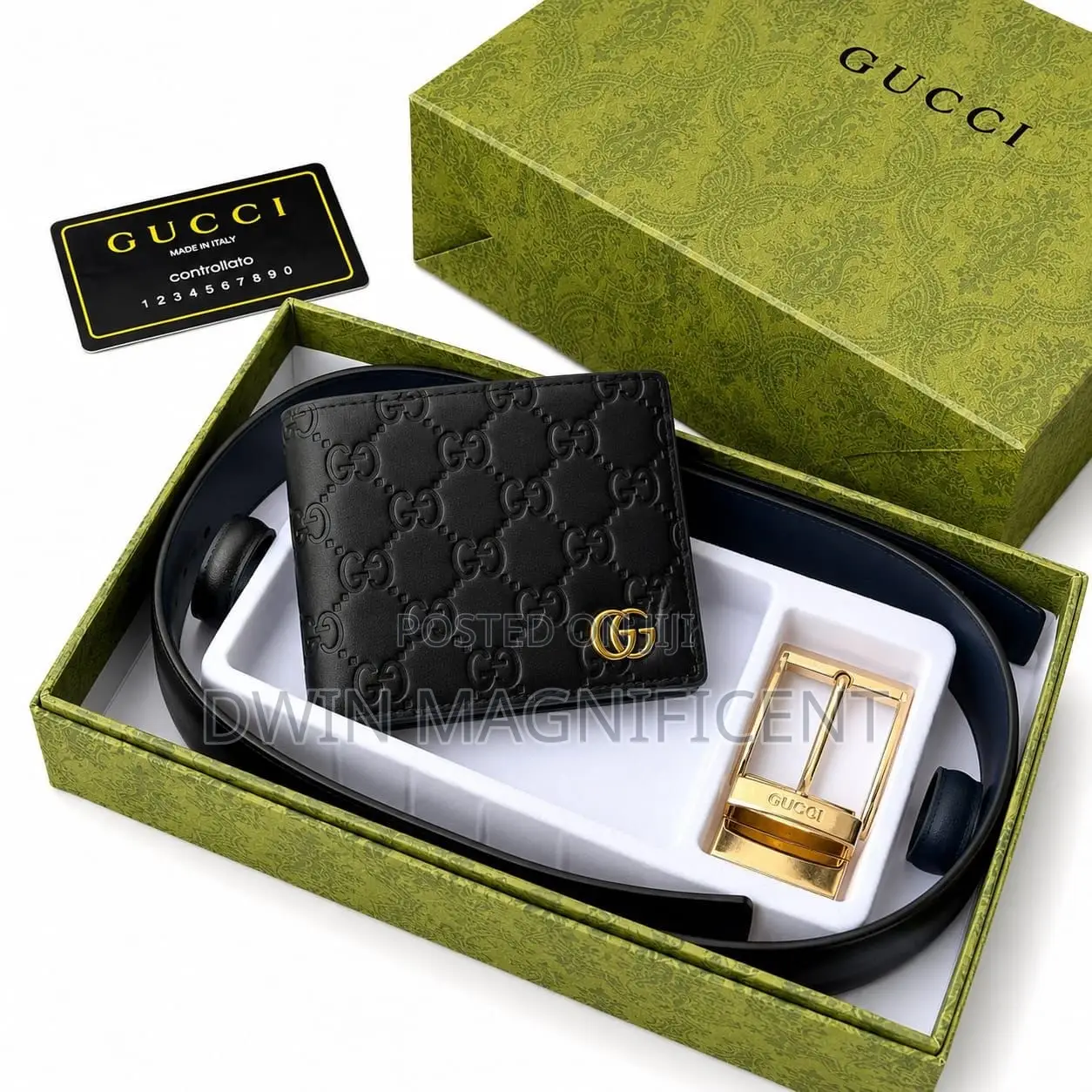 Special Gucci Wallet + Belt